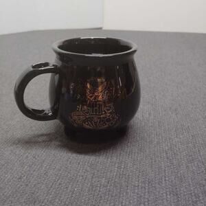 Seven20 Harry Potter Hogwarts Crest Cauldron Mug Black Gold Foil 20oz Jumbo